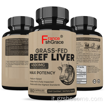 Fed erba promuove capsule di fegato di manzo a cuore sano